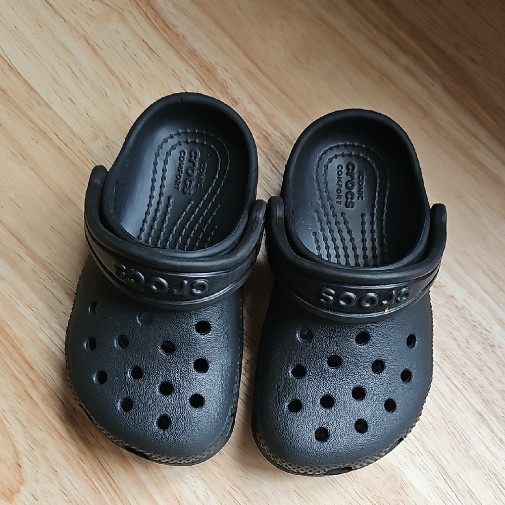 CROCS Black Sandals with Signature Comfort and Style
